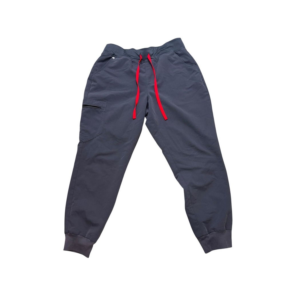 Figs Women's Charcoal Joggers with Red Drawstring